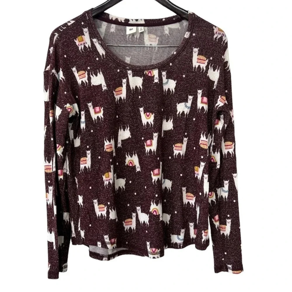 BP Pajama Shirt‎ w/ Llamas Sz M